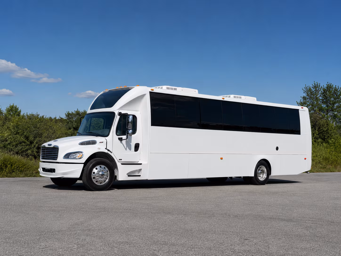 lake forest holiday party bus rental